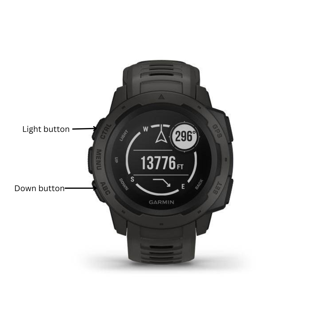 image showing how to reboot your Garmin watch