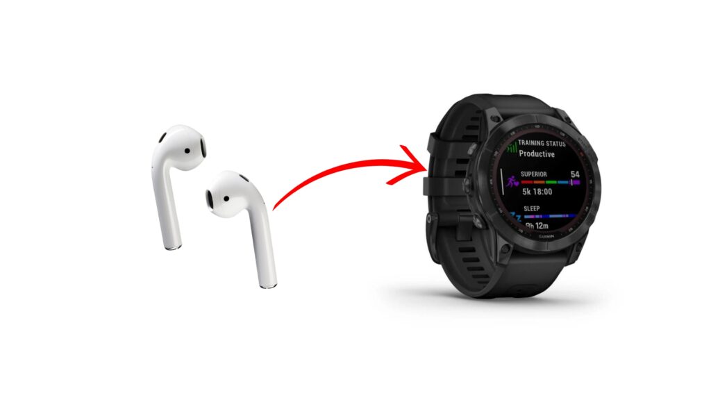 AirPods to your garmin watch