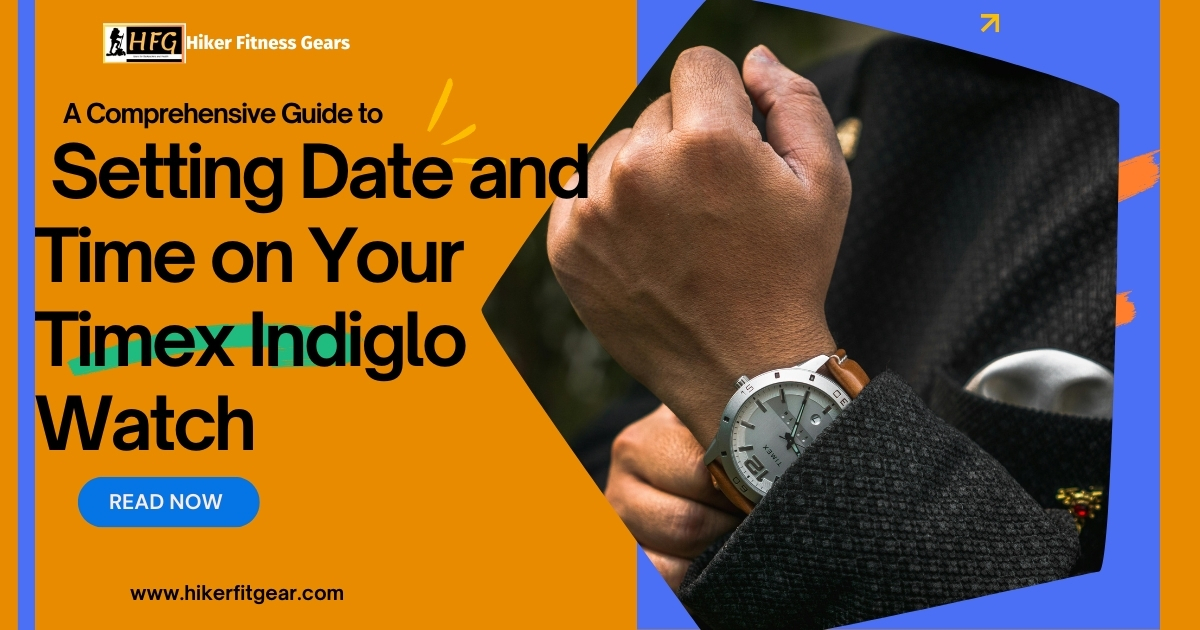 image showing how to Set date on your timex indiglo watch