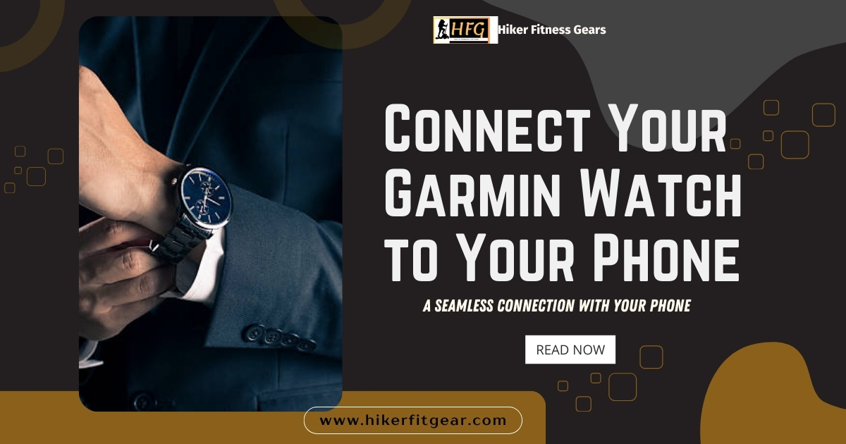 image showing how to connect your garmin watch to phone