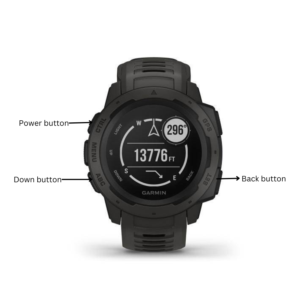 image showing how to factory reset your garmin watch