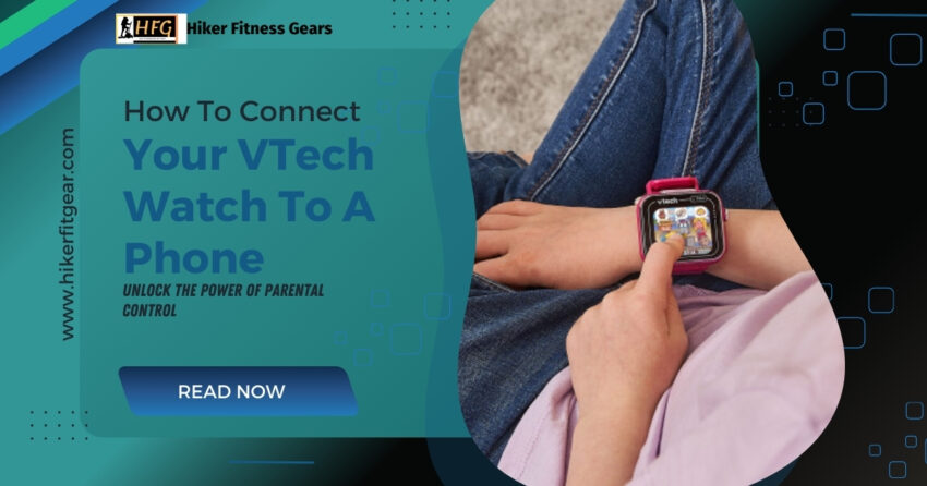 Image showing how to connect your vtech watch to a phone